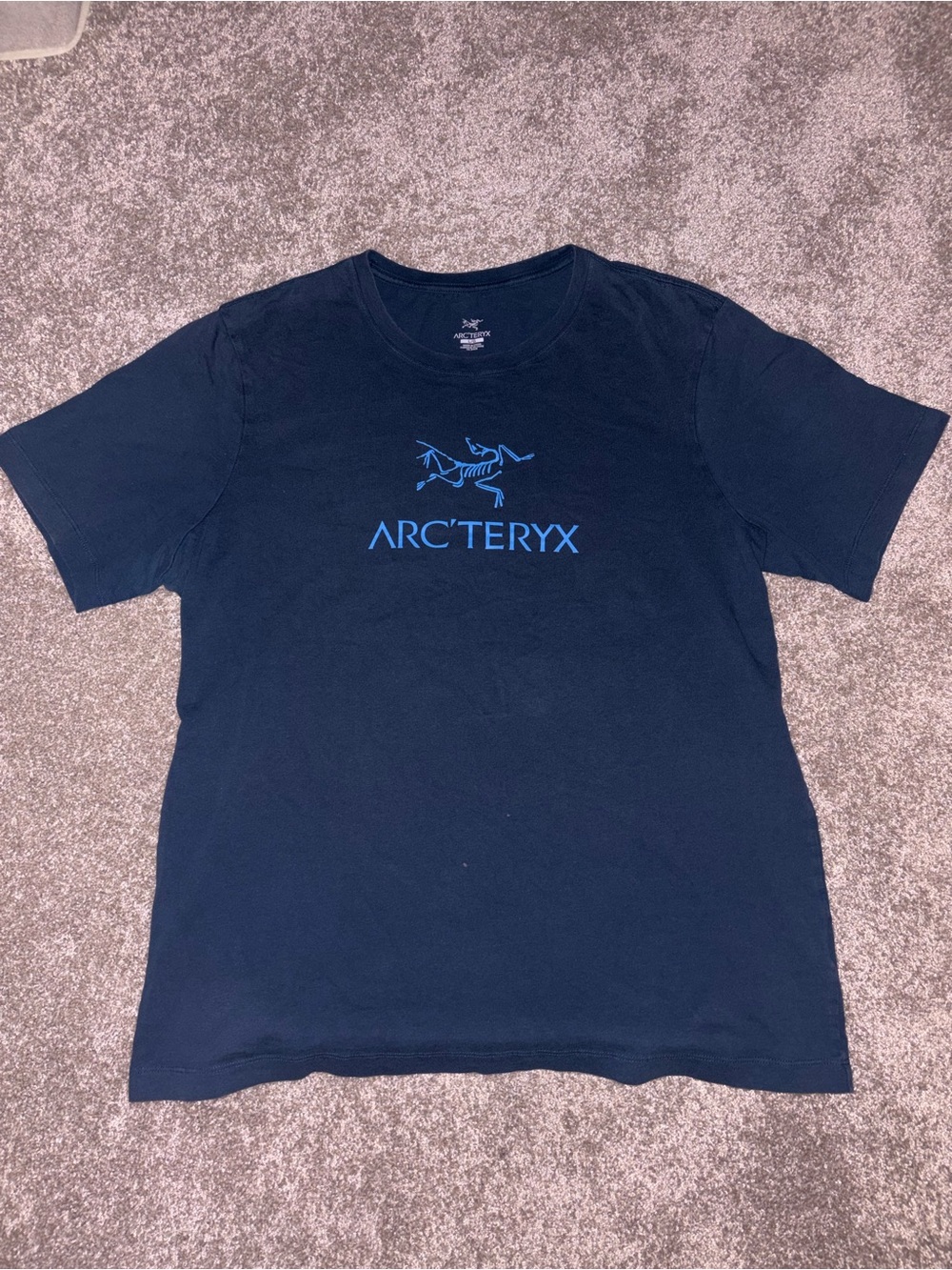 Arc'teryx Navy Short-Sleeve Tee with Blue Logo